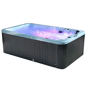 Monalisa New Design Smart Light Luxury Leisure Outdoor Whirlpool Endless Swimming Pool Spa