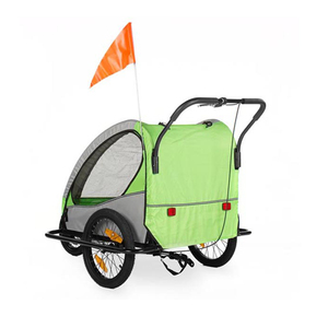 Remolque plegable <span class=keywords><strong>para</strong></span> bicicleta de <span class=keywords><strong>perro</strong></span>, carrito <span class=keywords><strong>para</strong></span> mascotas, vagón de bicicleta, transportador de carga con 3 entradas y pantalla de malla transpirable <span class=keywords><strong>para</strong></span> viajes y todoterreno - Product Image 2