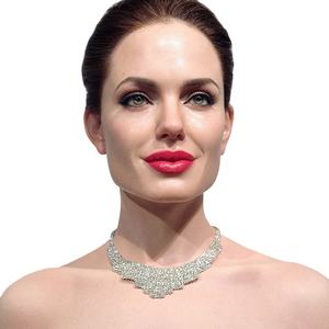 Patung Lilin Ukuran Asli Selebriti Internasional Angelina Jolie Model Atraksi Taman Hiburan Resin untuk Dijual - Product Image 2
