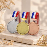 Médaille personnalisable en alliage de zinc 3D, émail dur, plaqué bronze/laiton poli, couleur et épaisseur personnalisées, moulée, pour objets religieux ou sportifs