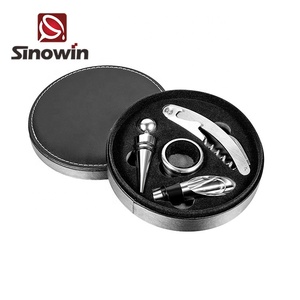 Noble <strong>Wine</strong> Bottle Opener Accessories <strong>Gift</strong> <strong>Set</strong> Tool Leather Box <strong>Wine</strong> <strong>Gift</strong> <strong>Set</strong> - Product Image 1