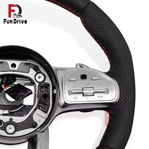 Volante de Cuero <span class=keywords><strong>Mercedes</strong></span> para Benz Amg Clase E W212 W213 Cla C117 250 200 C118 Clk W209 Clase A W177 A200 Clase V W447 - Product Image 5