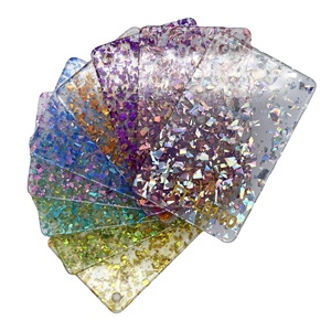 Paillettes transparentes <span class=keywords><strong>3MM</strong></span> poudre de paillettes <span class=keywords><strong>plaque</strong></span> acrylique or et argent rose poudre d'oignon plexiglas couleur irrégulière Laser PMMA/bricolage - Product Image 1