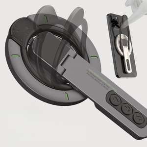 Ultra-Thin Flexible Portable 360 Rotatable Multi-Angle Aluminum Alloy Desktop <b>Mobile</b> <b>Phone</b> Stand New Double-Sided Magnetic <b>Phone</b> - Product Image 6