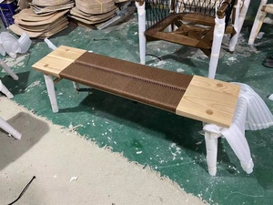 Mueble de madera maciza para exteriores, silla larga de estilo nórdico y contemporáneo, mueble de descanso Natural, para Parque, gimnasio y jardín - Product Image 2
