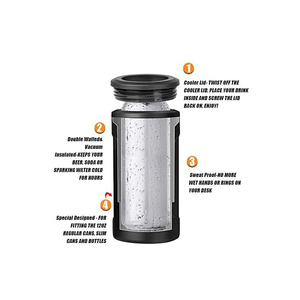 12oz çift duvarlı paslanmaz çelik yalıtımlı vakumlu şişe partiler için soğutucu sıska ince 4 1 olabilir
