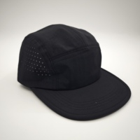 Gorro de nailon para acampar con logotipo personalizado y agujeros de ventilación láser, gorra deportiva para correr y senderismo, gorra de secado rápido transpirable al por mayor para exteriores