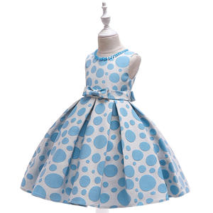 Nuestra Empresa Busca Distribuidor: Vestido de Princesa Coreano con Lazo, Estampado de Flores y Puntos para Niñas - Product Image 3