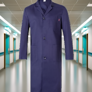 Bata de Laboratorio Unisex Personalizada de Alta Calidad, Tejida en Poliéster/Algodón Blanco, Manga Larga, para Invierno, Uniforme para Doctores y Hospitales - Product Image 1