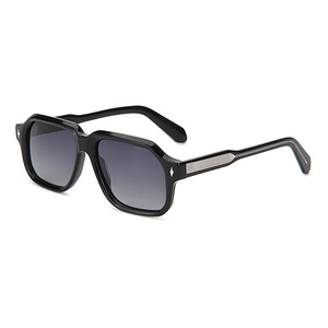 Lunettes de soleil rectangulaires à monture intégrale, verres dégradés, protection UV 100%, style décontracté unisexe pour adultes - Product Image 1