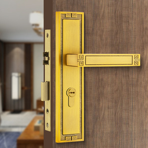 Poignées de porte d'entrée contemporaines cassées en alliage de zinc à barre de poussée éclairée - Product Image 2