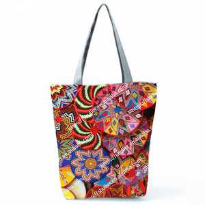 Borsa Tote Sheba personalizzata con stampa Tigray Art Design | Piastrina <span class=keywords><strong>Saba</strong></span> | Eredità etiopica | Tela in poliestere | Taglie Multiple disponibili - Product Image 3