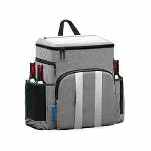 Sac isotherme à double bandoulière grande capacité avec logo personnalisé, en tissu épais, pour pique-nique et repas en extérieur, style tendance - Product Image 2