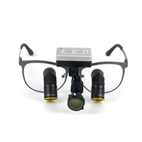 Loupes dentaires avec lampe frontale sans fil 5W portable avec filtre optique pour la chirurgie