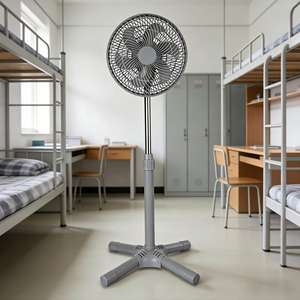 Ventilador de Pedestal Eléctrico de 12 Pulgadas, de Plástico, con Motor AC, Mecánico, para Uso Doméstico y Hotelero, Altura Ajustable, Oscilante - Product Image 6