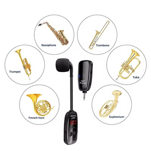 Dụng cụ không dây UHF Micro Saxophone Bộ thu phát không dây, phạm vi 160ft, cắm và chạy, tuyệt vời cho kèn Trumpet - Product Image 2