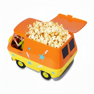 Usine OEM, conteneur à popcorn en plastique personnalisé en PP, design de voiture 3D, 64OZ, jouet de voiture de dessin animé, seau à popcorn pour enfants - Product Image 1