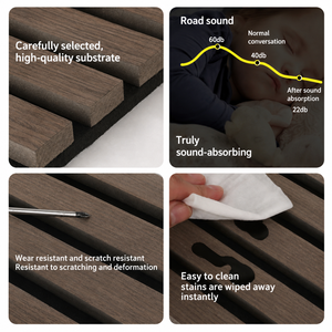 Pannelli Acustici <span class=keywords><strong>in</strong></span> Legno Moderni, Design 3D per Insonorizzazione Pareti, per Soggiorno, Appartamento, Hotel, Ecologici e Competitivi - Product Image 3