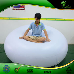Canapé-lit gonflable rond Hongyi 2M, fauteuil pouf personnalisé, canapé gonflable promotionnel pour événements et publicité, chaise longue gonflable OEM - Product Image 2