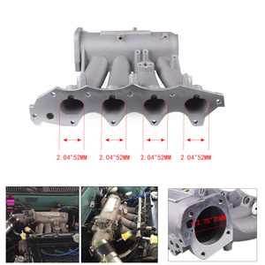 ท่อร่วมไอดี CRASTP ขนาด 70 มม. DC2 สีดำ สำหรับ Honda Integra GSR B18C1 ปี 1994-2001 - Product Image 2