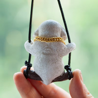 Pendentif de voiture pour chien mignon très populaire, pendentif intérieur de voiture, pendentif de voiture DIY petit chiot mignon pour rétroviseur