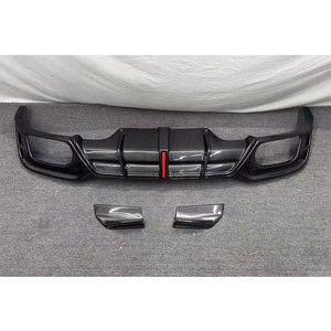 Diffuseur arrière en fibre de carbone véritable pour Audi RS5 B9.5 avec éclairage, lames de pare-chocs arrière pour RS5 B9.5 2020 2021 <span class=keywords><strong>2022</strong></span> 2023 2024 2025 - Product Image 3