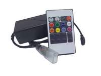 Mini Controlador RGB RF 5050-96, Regulador de Intensidad con Control Remoto Inalámbrico de 20 Teclas para Tira de Luz LED de 4 Pines