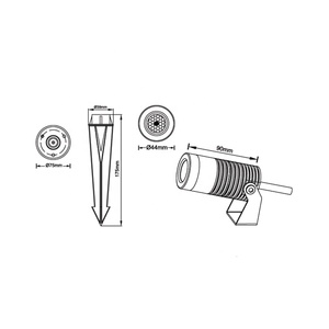 Lampe de <span class=keywords><strong>jardin</strong></span> LED IP67 étanche, éclairage extérieur, mini <span class=keywords><strong>spot</strong></span> LED 8W, piquet en aluminium, lampe de cour, <span class=keywords><strong>solaire</strong></span> AC - Product Image 5
