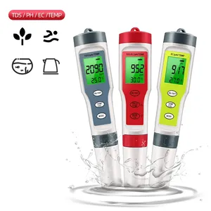 Testeur de qualité de l'eau multifonctionnel étanche (pH/TDS/EC/Temp) avec rétroéclairage, plage de pH 0,00-14,00, plage de TDS 0,1-60,0°C, pH TDS Temp, P - Product Image 5