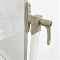 Tableau blanc effaçable à sec double face Ohsung AS03 avec support roulant, cadre en aluminium et porte-stylo pour usage au bureau/en classe