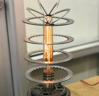 Pièce en métal découpée au laser pour lampe de moto à filament d'épingle à cheveux vintage