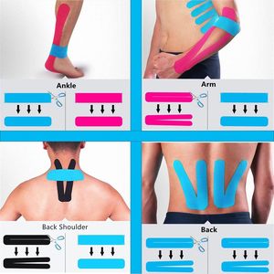 Cinta de Kinesiología Resistente al Agua de 7.5cm*5m para Rodilla y <span class=keywords><strong>Muslo</strong></span>, Cinta Deportiva Elástica para Soporte Muscular - Product Image 3