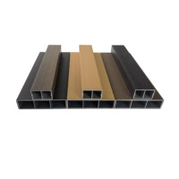 Pergola en panneaux co-extrudés en alliage d'aluminium composite WPC, 50*30mm, étanche, écologique, pour extérieur, anti-UV, avec écran texturé