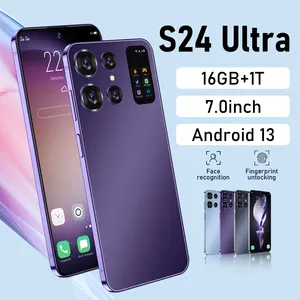 อเมริกาใต้ขายดีที่สุด 2024 ต่ําราคาS24 Ultra AIโทรศัพท์สมาร์ทQuick Chargeเต็มหน้าจอ 3G 4G 5G AIโทรศัพท์มือถือDrop Shipping