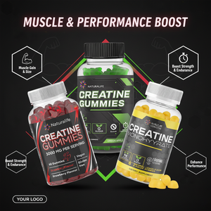 Permen Kunyah <span class=keywords><strong>Creatine</strong></span> Monohydrate Vegan Bebas Gula, Penambah Energi, Suplemen Kunyah untuk Meningkatkan Massa Otot - Product Image 3