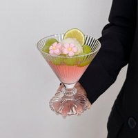 Verres à cocktail créatifs et esthétiques, tasses à café au design moderne, gobelets pour crème glacée, yaourt, dessert, jus et boissons froides pour usage domestique