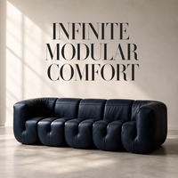 Ensemble de canapés modulaires en cuir modernes, canapé sectionnel capitonné haut de gamme pour salon de luxe, hôtel