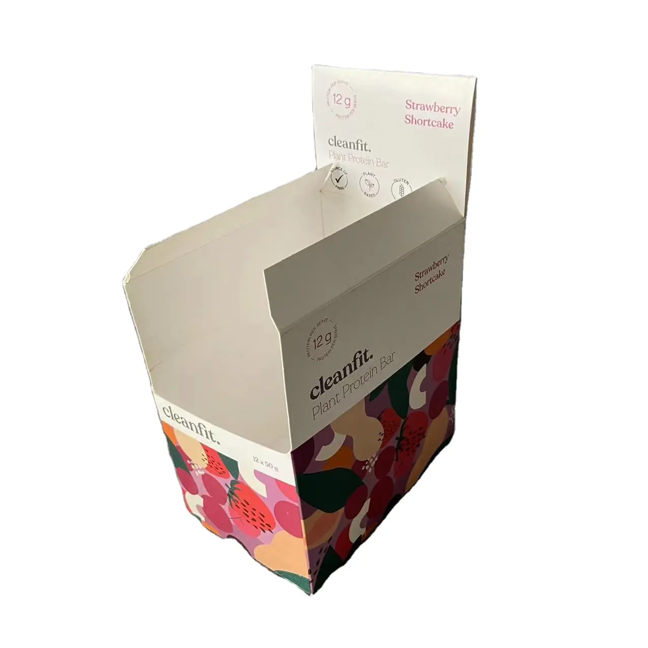 Boîte en carton de sachets de café imprimés personnalisés Boîte de présentation de comptoir en papier de barre de bonbons/boisson énergétique/protéine/chocolat pour sac d'aluminium de mylar