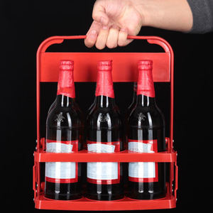 Porta Botellas de Cerveza y Vino de 6 Unidades, Estantes de Plástico para Botellas de Vino y Soporte para Botellas de Agua Deportivas para Bicicleta - Product Image 1