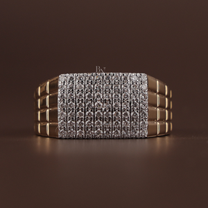Bague de fiançailles sophistiquée pour femme en argent, or 10 carats, or 14 carats, or 18 carats, diamant de laboratoire 1 carat, bijoux de mariée - Product Image 1