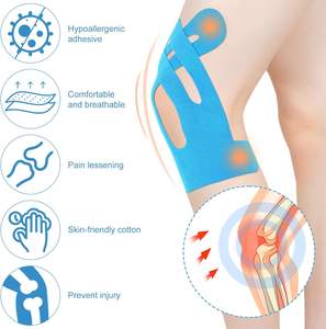 Fabrieksprijs 25Cm * 22Cm Voorgesneden Kinesiologie Tape Kniebeschermingspleisters Voor Spieren Ideaal Voor Het Uitvoeren Van Medische Zorg - Product Image 3