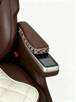 Siège électrique pour camping-car, SUV, fourgonnette, avec commande tactile intelligente, repose-jambes, ceinture 3 points, siège de modification automobile