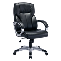 Chaise de bureau, chaise en cuir reconstitué, chaise exécutive de bureau