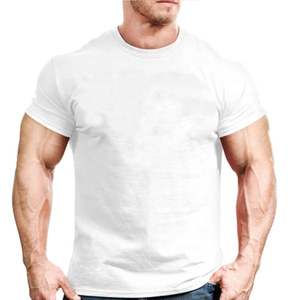 เสื้อยืดออกกำลังกายผู้ชาย แขนสั้น ผ้าฝ้าย 100% สำหรับฟิตเนสและเล่นกีฬา ผลิตตามสั่งจากโรงงาน - Product Image 2