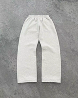 Ensemble sweat-shirt et pantalon de survêtement à jambes larges en deux pièces, poids moyen, unisexe, sweat-shirt à fermeture éclair surdimensionné personnalisé, écologique, 100% nylon, 500g