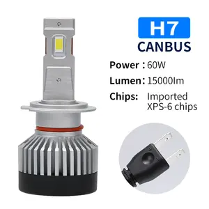 Super bright K11 easy install efficiency cooling fan chip 60w 15000lm H11 9005 9006 led headlights