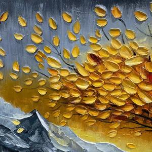 Peinture murale abstraite moderne grand format, peinte à la main sur toile, pour la décoration de salon de luxe, peinture à l'huile. - Product Image 3