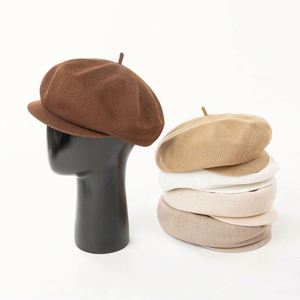 Wholesale Spring Summer New Arrival Outdoor Breathable Knitted <b>Sun</b> <b>Hat</b> Women <b>Men</b> Newsboy Cap Polyester Beret <b>Hats</b> - Product Image 1