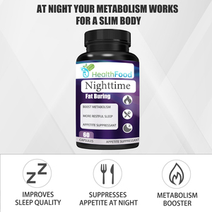 Capsules Brûle-Graisses Nocturnes à Chaud avec Magnésium : Activité Métabolique, Aide à Gérer le Stress et Améliore l'Humeur - Product Image 5