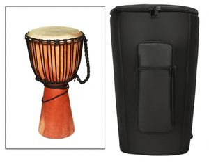 Bolsa para tambor Djembe, mochila acolchada con correas ajustables para los hombros, accesorio resistente para instrumentos musicales, estuche de transporte para tambor africano - Product Image 1